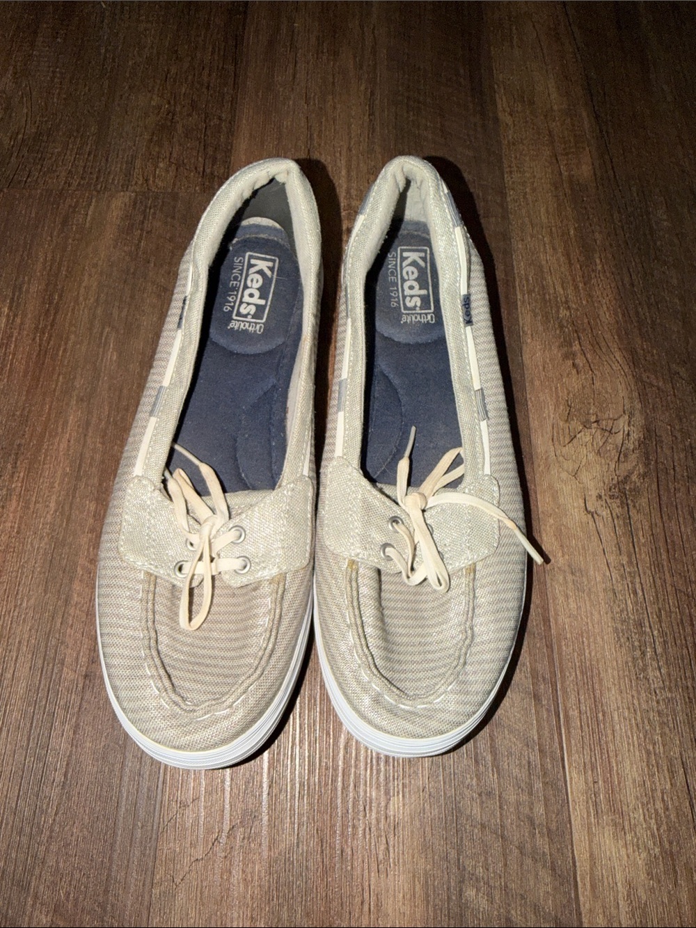 Keds with ortholite‎ Glimmer boat shoes. Size 9.5